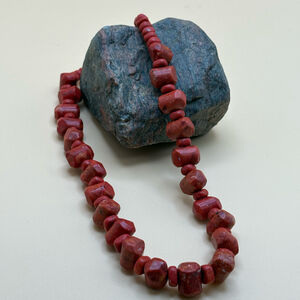 Stunning Vintage Silpada N1351 Sponge Coral Toggle Necklace